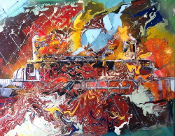 BRIGHTON WEST PIER ON FIRE